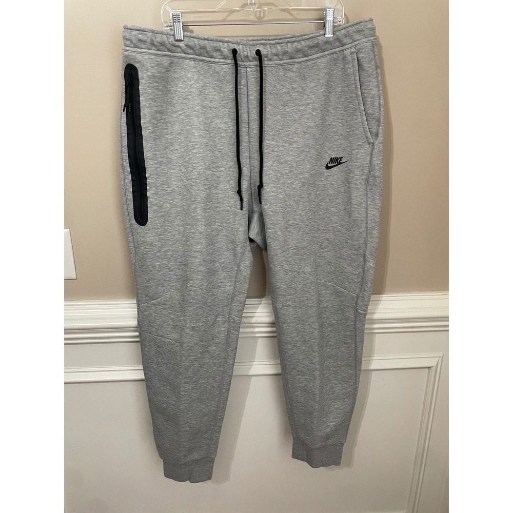 Nike Tech Fleece Joggers Mens XXL Gray Tapered Sweatpants Style CU4495-063
